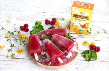 Raspberry & Buttermint Ice-Lollies